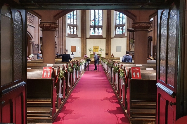 Chorprobe unter COVID 19 - Bedingungen