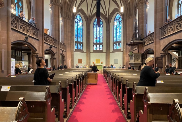 Chorkonzert mit COVID-19-Abständen