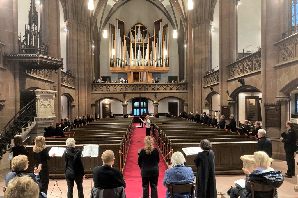 Chorkonzert unter Covid-19-Abstandsregelungen
