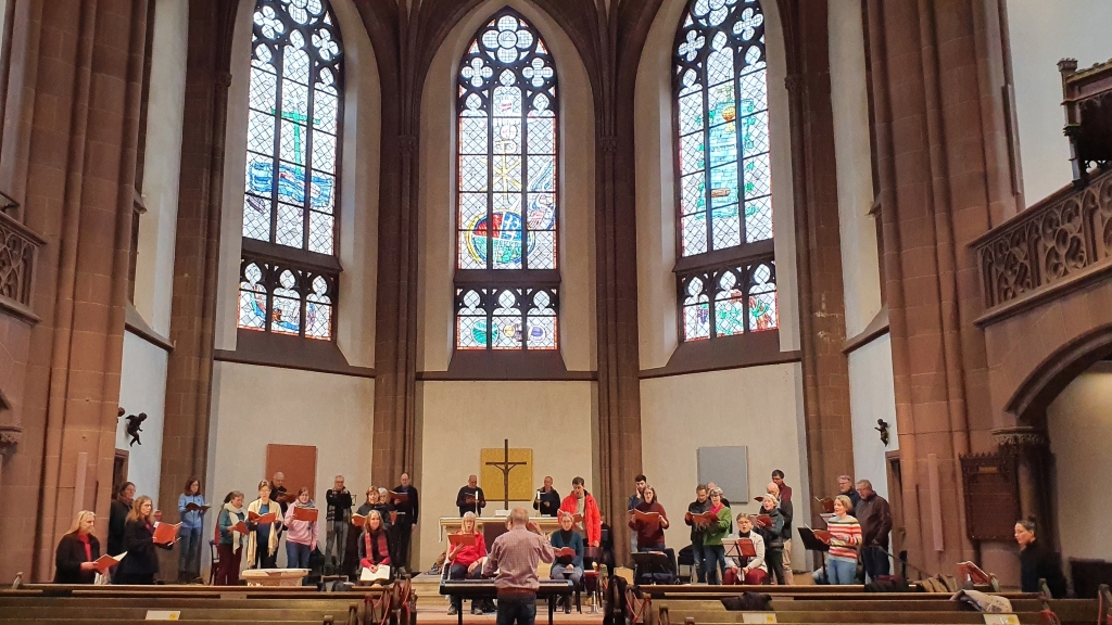 Kurt-Thomas-Kammerchor | Leitung: Andreas Köhs | Probe zum Chorkonzert zu Palmarum in der Dreikönigskirche