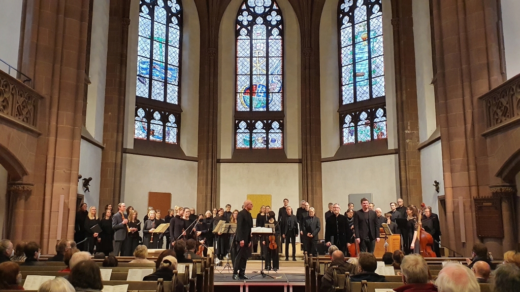 Chorkonzert Kurt-Thomas-Kammerchor zu Palmarum 2022 in der Dreikönigskirche Frankfurt am Main | Leitung: Andreas Köhs