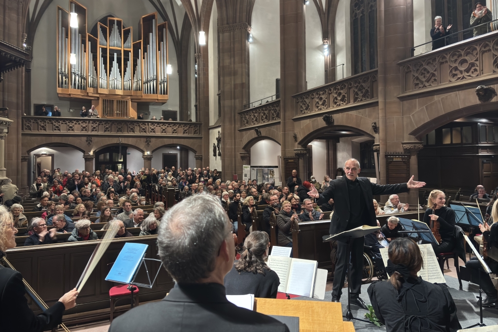 Aufführung der "Messe in h-moll" von Johann Sebastian Bach in der Dreikönigskirche Frankfurt am Main